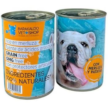 Comida Húmeda Grain Free para Perros de Merluza y Patatas 400g - Ideal para Alergias e Intolerancias