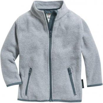 Playshoes Baby Fleece Jacket - Grey Melange, Size 92