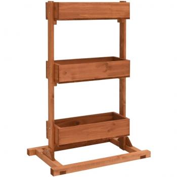 3-Tier Firwood Planter Stack Display