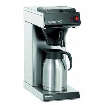 Máquina de café Contessa 1002 Bartscher; capacidad de 2000ml, dimensiones 21.5x52x39 cm (Ancho x Alto x Profundo), color negro/plateado