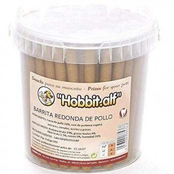 HobbitAlf barrita Redonda de Pollo Natural para Perros