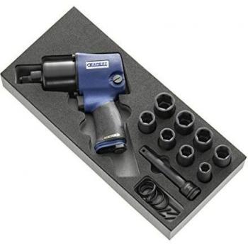 Juego de llaves de impacto neumáticas 1/2, 10 piezas, módulo para carro, Expert E231102