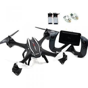 Creation® U842-1 grande 6-Axis giroscopio RC Quadcopter Drone color Negro con FPV cámara y control remoto en tiempo real FPV WIFI-842-1