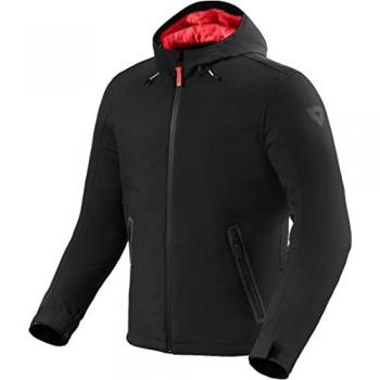Chaqueta de Moto REV'IT! Traffic H2O Negra - Chaqueta textil para motocicleta, impermeable, talla L