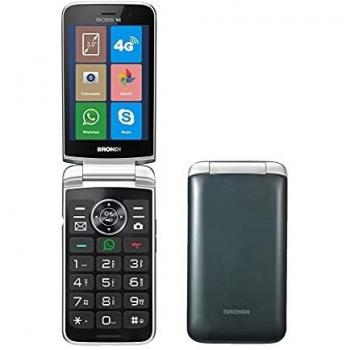 Teléfono Celular Básico Brondi Boss 4G Verde 3.5 LCD con WhatsApp y Skype