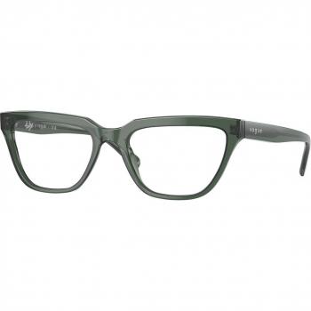 Vogue Eyewear VO5443 col. 3004 Women's Square Glasses - Green, Size: 54 MM Hailey Bieber Unisex Frames