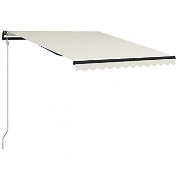 Toldo retráctil automático crema 300x250 cm