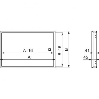 Schneider elec pue - mco 43 10 - Ventanilla acrilica 600x600x45mm