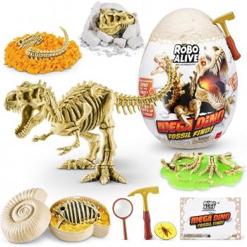 Huevo Mega Dinosaurio Robo Alive con Excavación, Luces y Sonidos - Modelos Surtidos (Zuru)