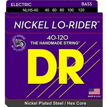 DR Nickel Lo-Rider Bass Strings Set 5-String Light 40-120
