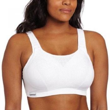 Glamorise Adjustable Support Wireless Sports Bra - White