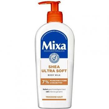 Leche Corporal Ultra Suave de Karité Mixa 250 ml - Hidratación Intensiva para Piel Seca y Rugosa, con Glicerina Vegetal