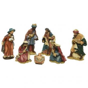 Set de 7 figuras para belén de 9cm - Espíritu de la Navidad