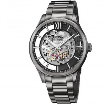 Festina F20632/1 Automatic Skeleton Black Stainless Steel Men's Watch
