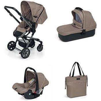 Foppapedretti Supertres - Sistema combinado con cochecito, capazo, silla para el coche y bolsa Desert