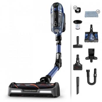 Rowenta X-Force Flex 14.60 Aqua - Aspiradora sin cable, potente succión hasta 200 Watts de aire, sistema Flex, aspiradora de varilla recargable - RH99C0WO