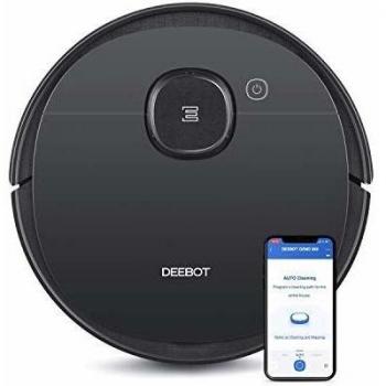 Ecovacs DEEBOT 950 Robot con Tecnología Ozmo y Smart Navi 3.0, 200 min + Turbo, 40 W, 66 Decibeles, Negro