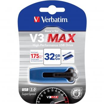 Verbatim Store 'N' GO V3 MAX - Memoria USB de 32 GB, Azul