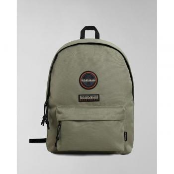 Napapijri Voyage 3 Backpack, Male, Green, Size: ONE SIZE, Cotton Backpack with Logo, 40 cm