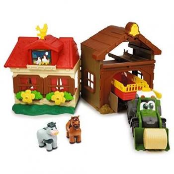 Dickie- Happy Farm Granja 49 cm con Sonido y Tractor y Animales, Multicolor, Größe: 38 cm