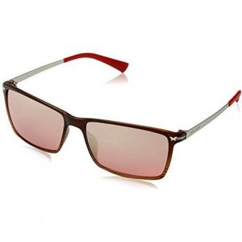Police Men's Sunglasses S1957-58ABRM, 58mm Ø, Brown with Red Gradient UV Protection