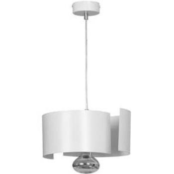 Lámpara de Suspensión Vixon, Acero Blanco con Recubrimiento de Polvo, 30x100x30 cm