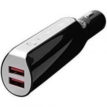 Urbo - Dual-USB cargador de coche con integrado portátil Banco de la energía 2800 mAh para Apple, Android, Microsoft, Kindle y otros dispositivos