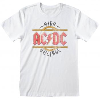 AC/DC - Vintage High Voltage (Camiseta blanca unisex) Talla S