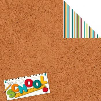 Firma serie-retro cartoncino 12 X 12-torna a scuola