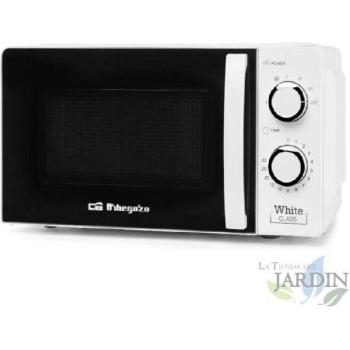 Microondas Orbegozo 700W, 20L, 6 Niveles de Potencia
