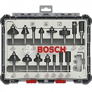 Bosch Professional Set Mixto de Brocas Fresadoras de 15 Piezas