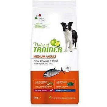 Trainer Natural Adult Medium con atún, arroz y espirulina - 12 kg