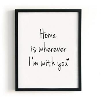 Kenay Home Lámina Home, Papel, Blanco y Negro, A3