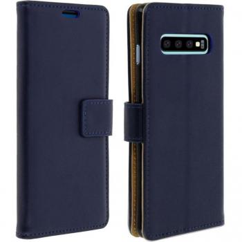 Funda tipo libro billetera azul oscuro para Samsung Galaxy S10