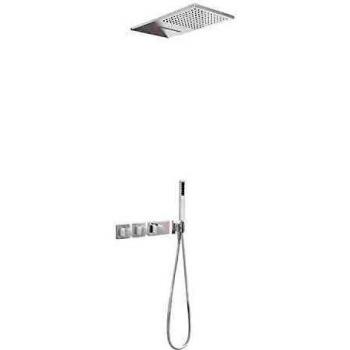 Tres Block System Kit de Ducha Termostático Empotrado Block System con
