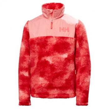 Helly Hansen Junior Champ 1/2 Zip Lightweight Fleece Midlayer Jacket (Sunset Pink Aop)