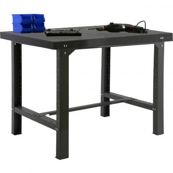Banco de Trabajo SimonRack BT6, Capacidad de Carga 600 kg, Dimensiones 830x1200x730 mm, Mesa de Trabajo Antracita con Tornillos y Bandeja de Metal