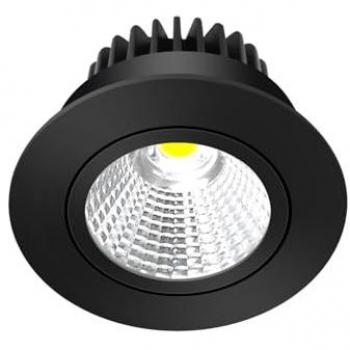 Foco empotrado LED 'Zarik' en Negro de Aluminio, 2.700K para Salón y Comedor