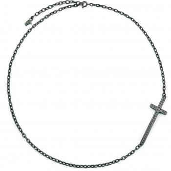 Collar Mujer Folli Follie 3N14T019KK_Plata Negra 45 cm