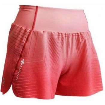 Raidlight Pantalones Cortos Ripstretch Eco Rojo con tejido elástico, ligero y transpirable, secado rápido, diseño ecológico, cintura ajustable y múltiples bolsillos