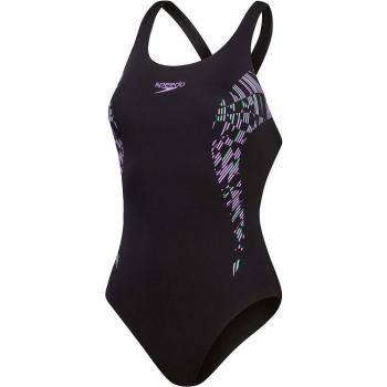 Bañador de mujer Speedo Placement Muscleback para natación, color azul, talla 38