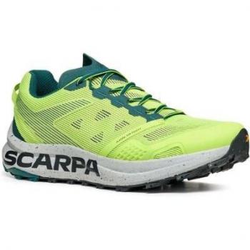 Zapatillas trail/running Scarpa Spin Planet (Sunny Green Petrol) - características: diseño ligero, suela con excelente tracción, amortiguación adecuada para terrenos irregulares, sistema de ajuste preciso, material transpirable y resistente al agua