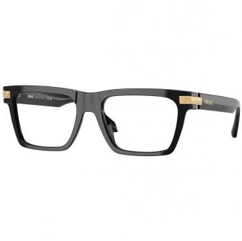 Versace VE3354 GB1 Men's Eyeglasses Black Size 55 - Blue Light Block Available