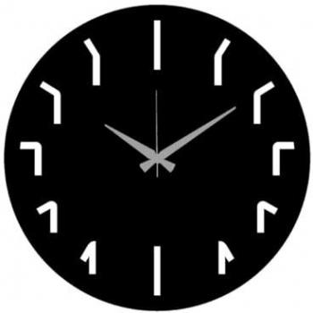 Reloj de Pared Esencial 14 - Metal Negro 40x0,15x40 cm