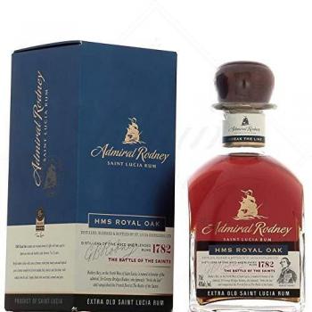 Admiral Rodney HMS ROYAL OAK Extra Old Saint Lucia Rum 40% - 700 ml in Giftbox