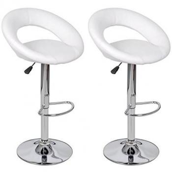 2 x Taburete de Bar Blanco