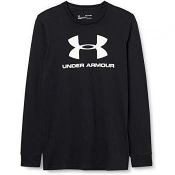 Under Armour Sportstyle Logo LS Camiseta, Hombre, Negro