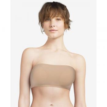 Chantelle Soft Stretch Padded Bandeau Bra - Seamless Comfort in Ultra Nude, Size Medium