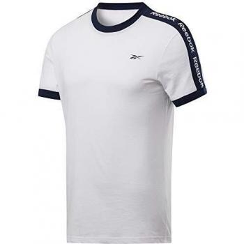 Reebok Te Ll SS Graphic tee Camiseta, Hombre, Blanco, L