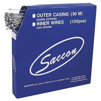 Saccon 257401 Pack de 100 Cables de Freno, 1.5-2300 mm, MTB